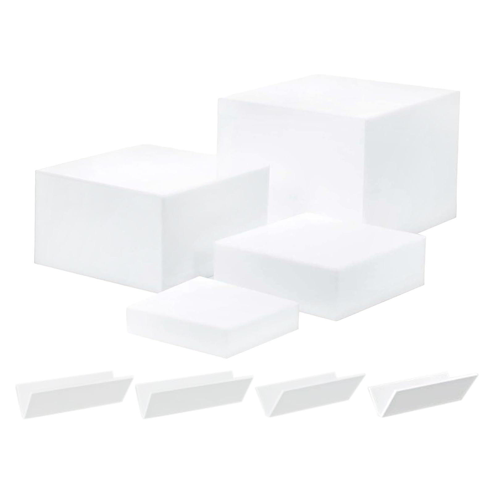 Présentoirs à bijoux en acrylique à 5 faces pour buffet modulables et résistants