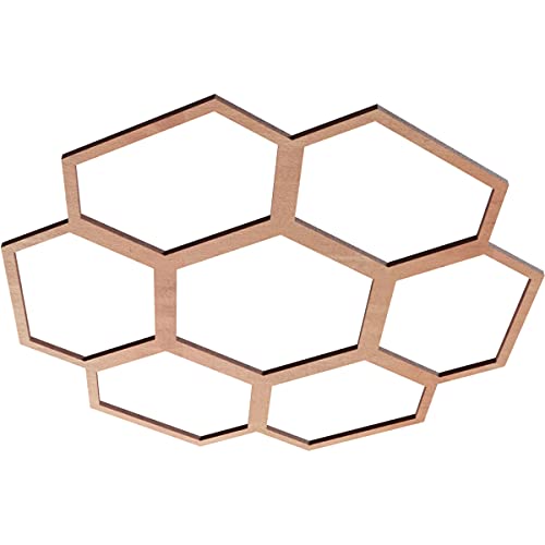 Image of Ekena Millwork 20 inchOD x 7 inchID x 3 /8 inchT Florin Wood Fretwork Pierced Ceiling Medallion, Cherry