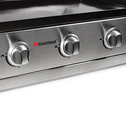 FireFriend BQ-6395, Piastra a Gas, con 3 Fornelli