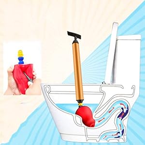 Opblaasbare Wc Plunger, Krachtige Luchtafvoer Blaster Multifunctionele Afvoer Plunger Luchtdruk Professionele Verwijdering Klomp En Vet