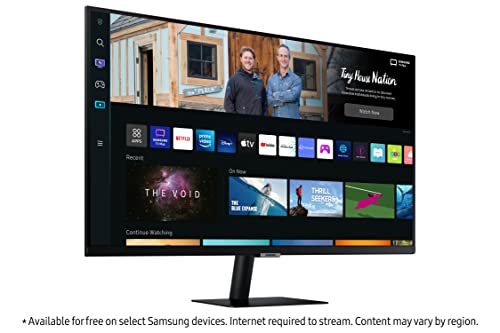 Image of Samsung 32-inch(80.13cm) M5 FHD Smart Monitor, Speakers, Remote, 1 Billion Color, Smart TV apps, TV Plus, Office 365, Apple Airplay, Dex, Bluetooth (LS32BM500EWXXL, Black)