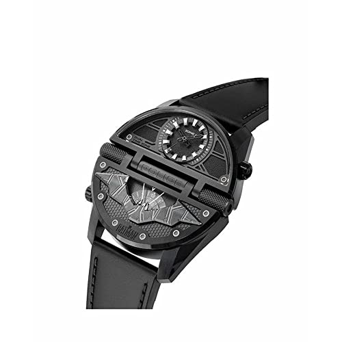Image of Police Mens 50 x 32 mm The Batman - Limited Edition Black Dial Leather Analogue Watch (PLPEWJA2204901W)