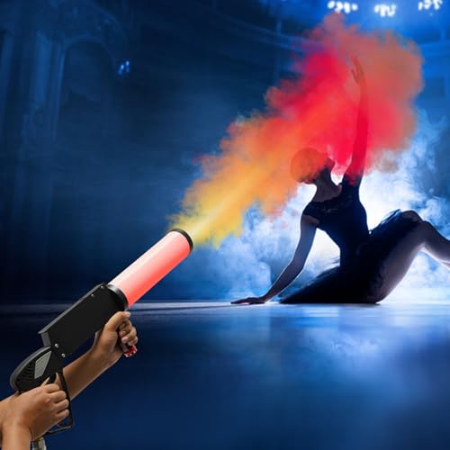 Pistola de CO2 con LED, cañón de confeti para eventos, fiestas, DJ y clubes miniatura 7