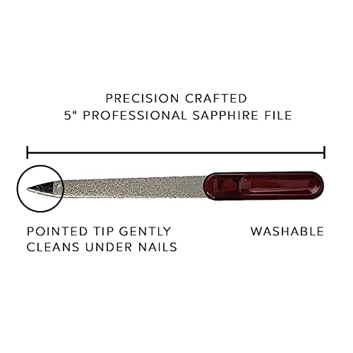 Professional Double Sided Sapphire Nail File Manicure Pedicure Finger & Toe Nail By Dreamcut #TOP2