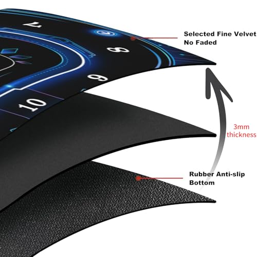AQQA 70x35 Inch Poker Table Mat, Texas Hold'em Table Top for 8-10 Players - image 5