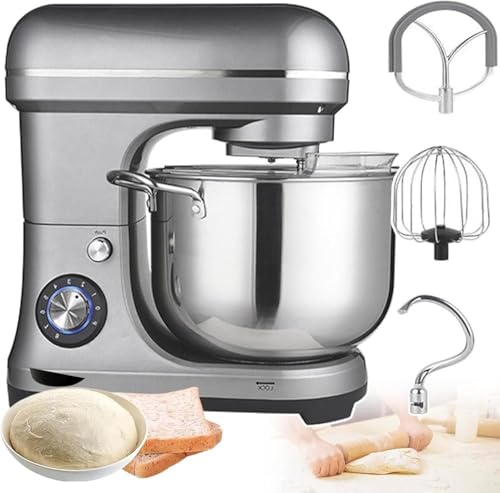 Batidora comercial de alimentos de 2000 W, 10 L de gran capacidad con gancho de masa, gancho de mezcla, batidor de huevos para panaderías, restaurantes, pizzerías