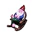 Inkaove Garden Gnome Outdoor Statue Figurines Funny Gnomes with Miniature Resin Table Chairs Figurines, Gnome Decorations for Yard Home Patio Yard Lawn Balcony Porch Patio Desks Ornament