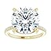 9 CT Moissanite Ring Round Moissanite Engagement Ring & Wedding Bridal Ring In 10k 14k 18k Gold & 925 Sterling Silver Proposal/Anniversary/Promise Ring set for Women