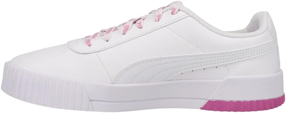 Women's Puma Carina Logomania White-White-Opera Mauve (383906 02) - 11