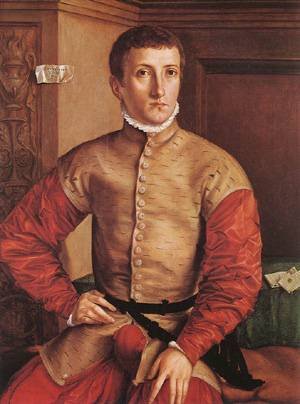 Peinture à l'huile salon cadre portrait A Seated Youth 1544 Georg Pencz