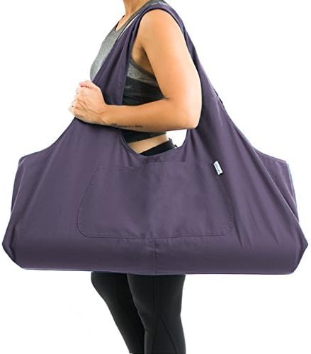 Yogiii Large Yoga Mat Bag, Large Yoga Mat Tote Sling Carrier W/Side Pocket