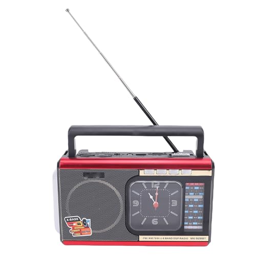 Radio Retro Diyeeni con Bluetooth y FM AM SW, Batería 6h miniatura 1