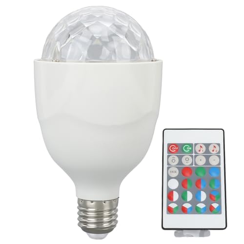 Ampoule Boule Disco E27 LED stroboscope RGB rotative avec télécommande