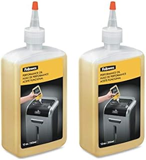 Fellowes Powershred Shredder Performance Oil, 12 oz. Bottle with Extension Nozzle, Sold as