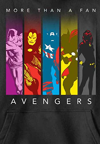 Sweat noir Marvel Avengers Classic résistant aux lavages pour ado 9-11 ans