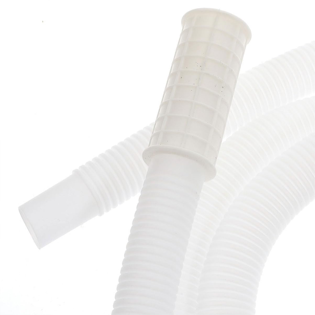 Tubo Estensibile per Scarico Climatizzatore in Pe e Abs Bianco Resistente al Sole con Fascetta Stringitubo Flessibile per Drenaggio Condizionamento
