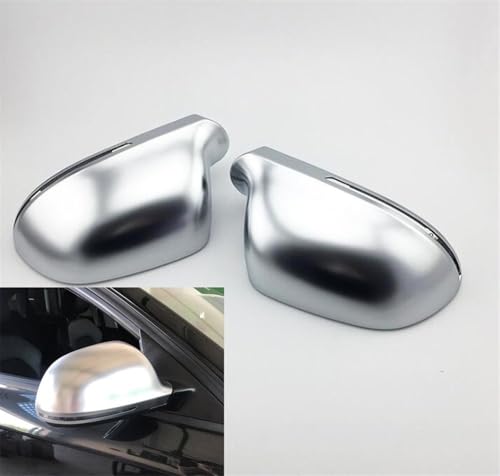 Rétroviseur de voiture coque chrome mat argenté pour vos trajets quotidiens