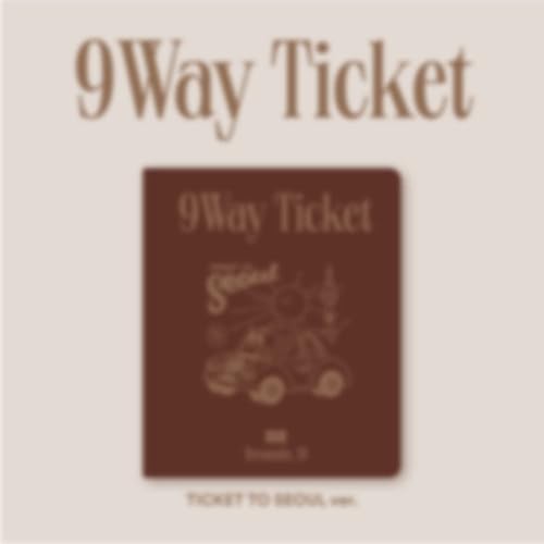 fromis_9 - 9 WAY TICKET (2º Álbum único) Álbum+Juego de tarjetas fotográficas adicionales (TICKET TO SEÚL ver.)