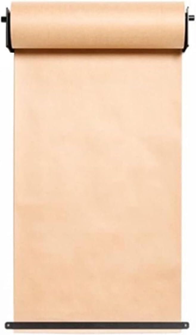 Présentoir de rouleau de papier mural avec coupe-papier fluide pour tableau messages