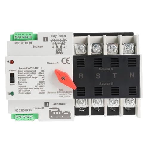 ATS W2R 4P interruptor de transferencia automática para solucionar cortes de luz 1