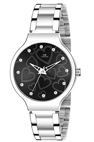IIK COLLECTION Analogue Pink Dial Silver Bracelet Girl's & Women'...