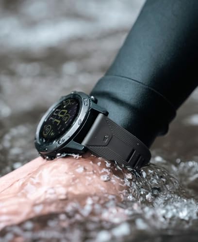 Correa impermeable de caucho FKM para reloj Garmin 22mm miniatura 2