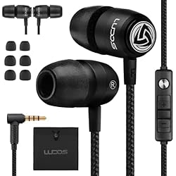 Audifonos Con Microfono Para Cantar Ludos Clamor 2 Pro Auriculares In Ear con Cable y Microfono, Garantía de 5 años, Cascos con Cable, Auriculares con Microfono y Auricular Magnético, Auriculares Cable Trenzado, Auriculares Microfono