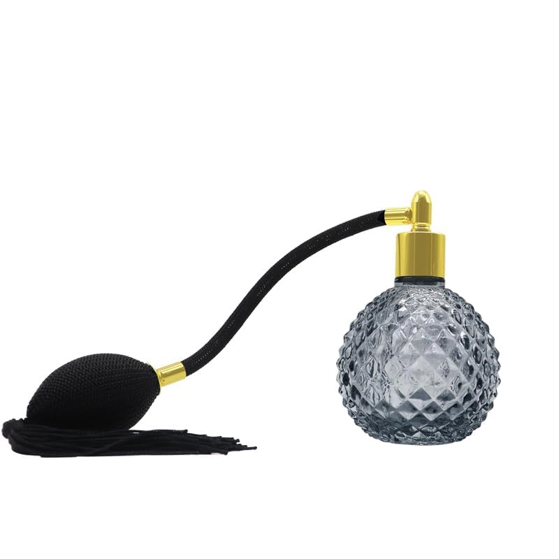 100ml Crystal Vintage Style Perfume Bottle Gold Silver Long Spray Tassels Atomizer Pump Refillable Glass Bottles Makeup Tool (Gold)3