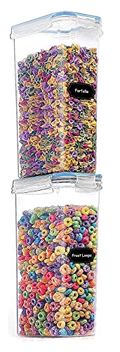 Image of Diablos Airtight Kitchen Storage Containers Set of 2-2100ml, Plastic Fridge Storage Container with Lock & Seal Lid, Blue