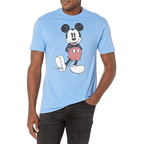 Disney Men's Mickey Mouse Distressed T-Shirt Cover