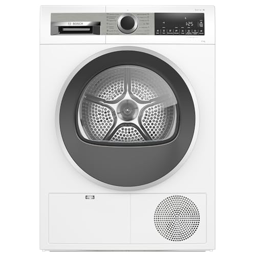 Bosch - Secadora de Condensación, 8 kg, 60 cm, Programa Rápido, Función Media Carga, Blanco, WPG23100ES