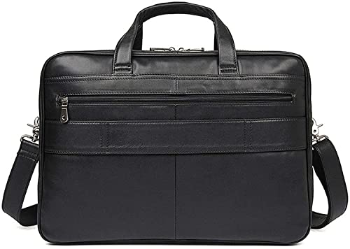 Messenger Bag, Leather Briefcase for Men 17" Computer Bag Business Travel Messenger Bag2