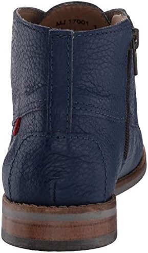 Marc Joseph New York Unisex-Kid's Leather Made in Brazil Chukka Ankle Boot with Laces, blue grainy, 3.5 M US Little Kid | Image 2