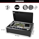 MASTER LOCK Biometrischer Tresor [Fingerabdruckerkennung] [Kompakt] MLD08EB – Ideal für Scheckbücher, Geld, Schmuck, Ausweise, Pistolentresor - 6