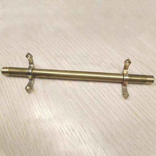 Juego de 13 clips de latón para alfombras de escalera, acabado antiguo, 71 cm, soportes resistentes para uso doméstico y comercial, perfectos para sujetar de forma segura alfombras de escalera