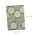 SHINEOFI Green Floral Pattern Soft Fabric Book Cover Sleeve for A6 Notebooks Washable Stretchable Book Protector for Hardcovers for Women and Craft Projects
