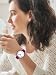 Imagen de XIRUVE Esfera de Números Grande Fácil de Leer Correa Elástica de Acero Inoxidable Reloj de Pulsera Cuarzo Analógico para Mujer Hombre