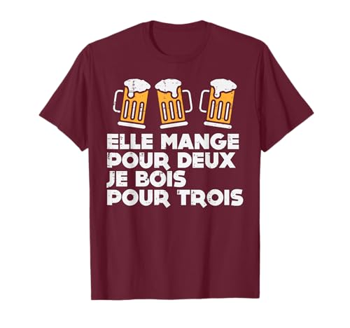 Elle Mange pour 2 Enceinte Drôle Grossesse Femme Cadeau T-Shirt