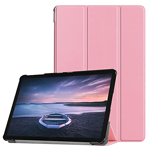 SZLONKOU Tablet Cover for Samsung Galaxy Tab S4 10.5 SM-T830 SM-T835C SM-T837V(2018 Release),Ultra Slim Folio Stand Leather Case for Samsung Galaxy Tab S4 10.5' T830 T835 T837 (KST-Pink)