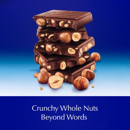 Lindt CLASSIC RECIPE Whole Hazelnut Dark Chocolate Candy Bar, Dark Chocolate Candy, 5.3 oz. (14 Pack)