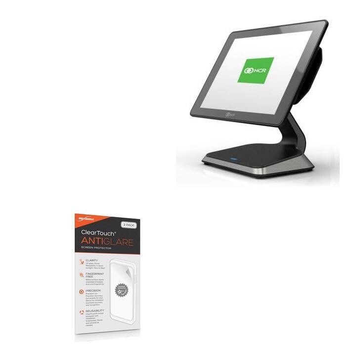 BoxWave Screen Protector Compatible with NCR POS Terminal PX-Series (10.1 in) - ClearTouch Anti-Glare (2-Pack), Anti-Fingerprint Matte Film Skin