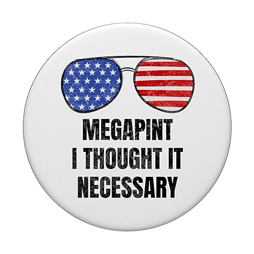 Megapint Distressed Red Wine Drinker American Flag PopSockets Swappable PopGrip, Black - Image 3