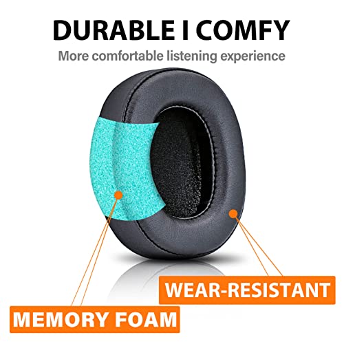 TRANSTEK PM-3 Cojines para Auriculares Compatibles con PM3 PM-3 - Almohadillas de Espuma con Memoria I (Negro) miniatura 3