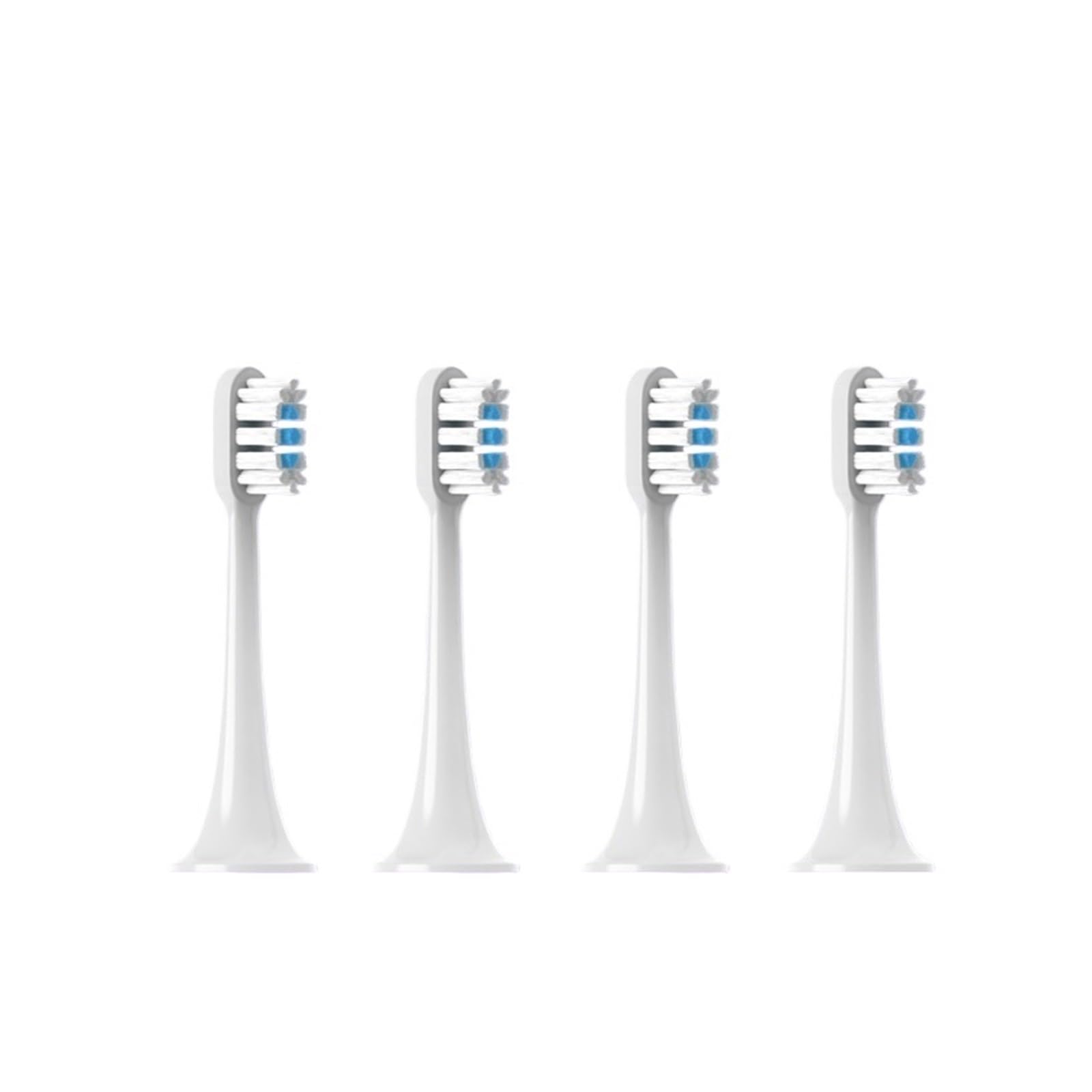 30PCS cabezales de cepillo dental, compatible con Xiaomi, T300 T500 | Cabezales de plástico para adultos, aptos para recambio en T500C y T700(White blue-30pcs)