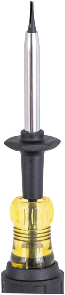 Klein Tools 6024K Slotted Screw-Holding Screwdriver, 1/4-Inch Split-Blade Flat Head Driver, Positive Gripping Action, Cushion-Grip Handle