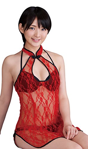 Party City シェリーズクローゼット コスプレ シースルーチャイナ レディース 赤