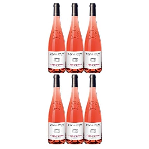 Loire Proprietés Cabernet d'Anjou AOC Château de Mauny Roséwein rosé lieblich Frankreich inkl. FeinWert E-Book (6 x 0.75 l)