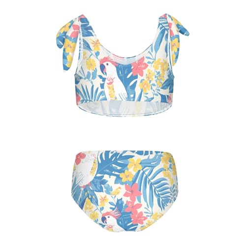 Bird Paradise Girls' Two Piece Kids Bikini Set Scoop Neck Swimsuits Swimming Suits Cute Shoulder Strap2