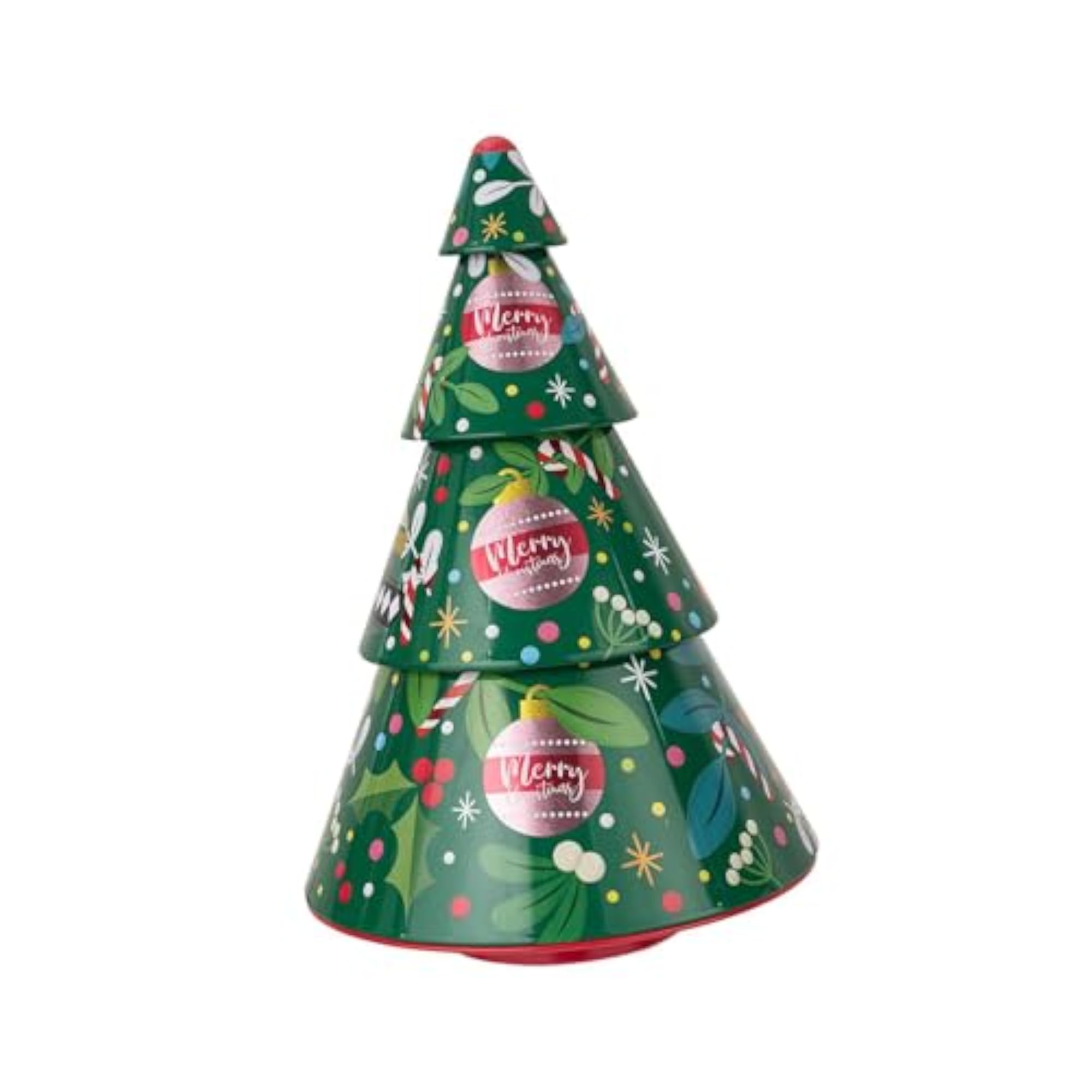 Tree Shape Candy Box Cookie Storage Container for Xmas