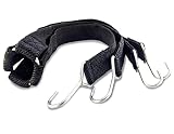 Marcobrothers Flat Bungee Cord with Hook Heavy Duty, Cross Shaped Binding Elastic Bungee Cargo Net (